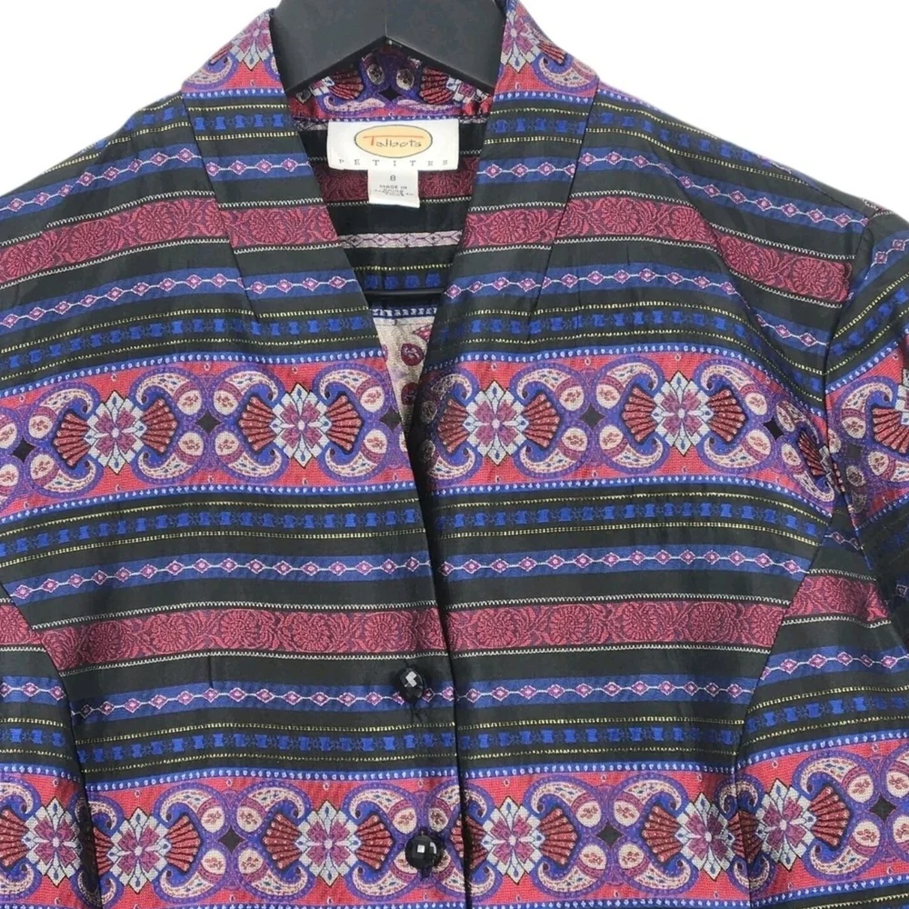 Talbots Multicolor Patterned Jacket - Picture 2 of 8